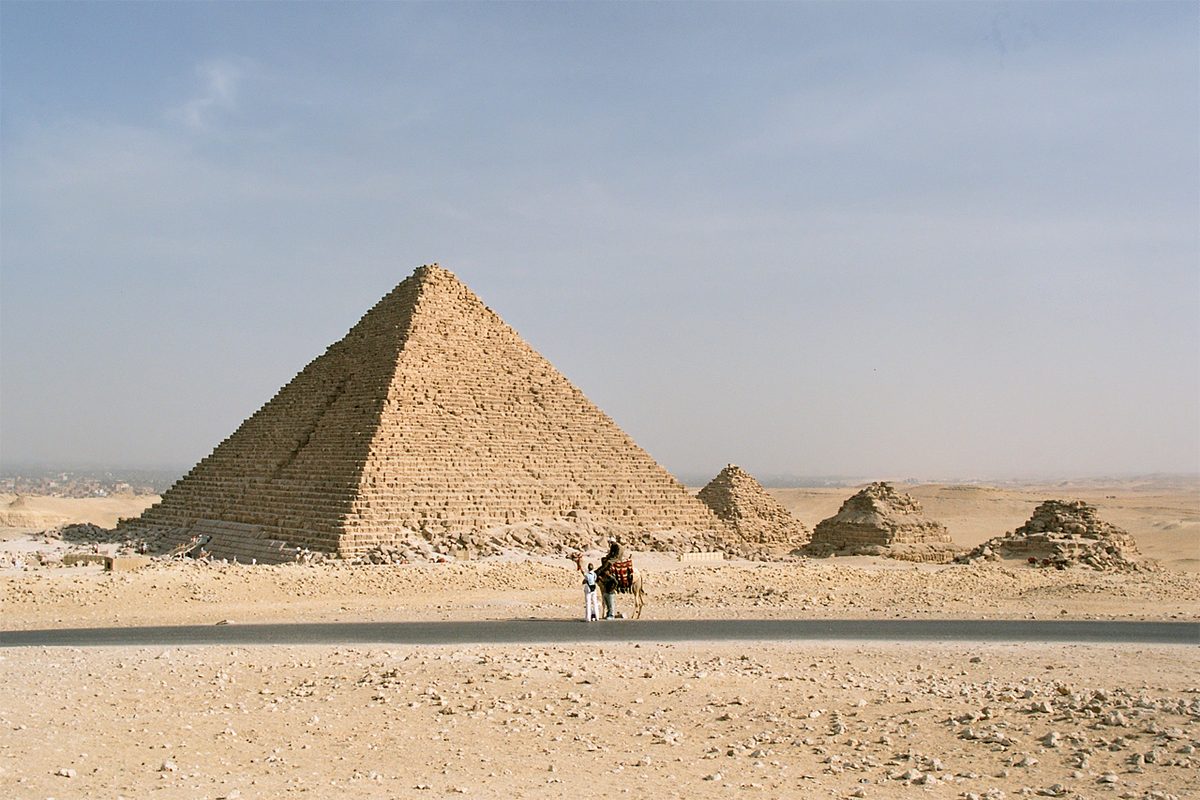 A view of Pyramid of Menkaure